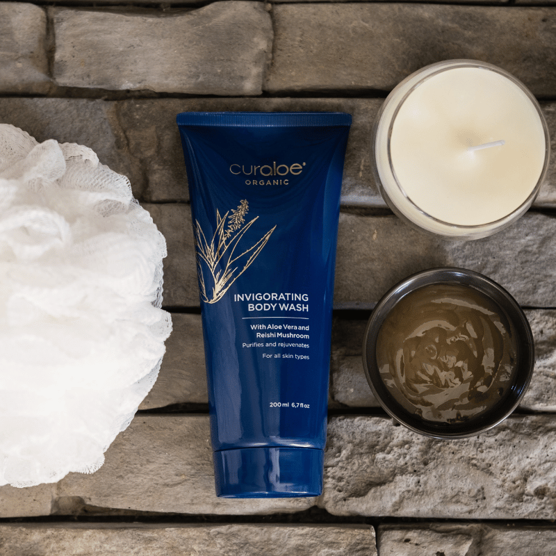 Organic Invigorating Body Wash - 81% Aloe Vera and Reishi Mushroom