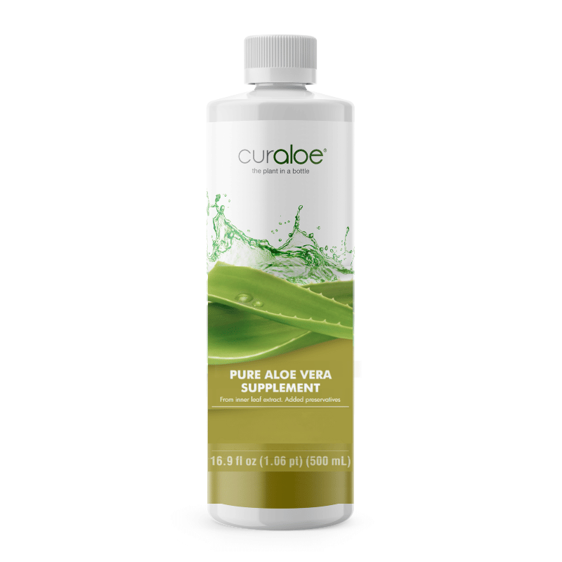 Curaloe Pure Aloe Vera Juice Supplement - 100% Natural Immune Support