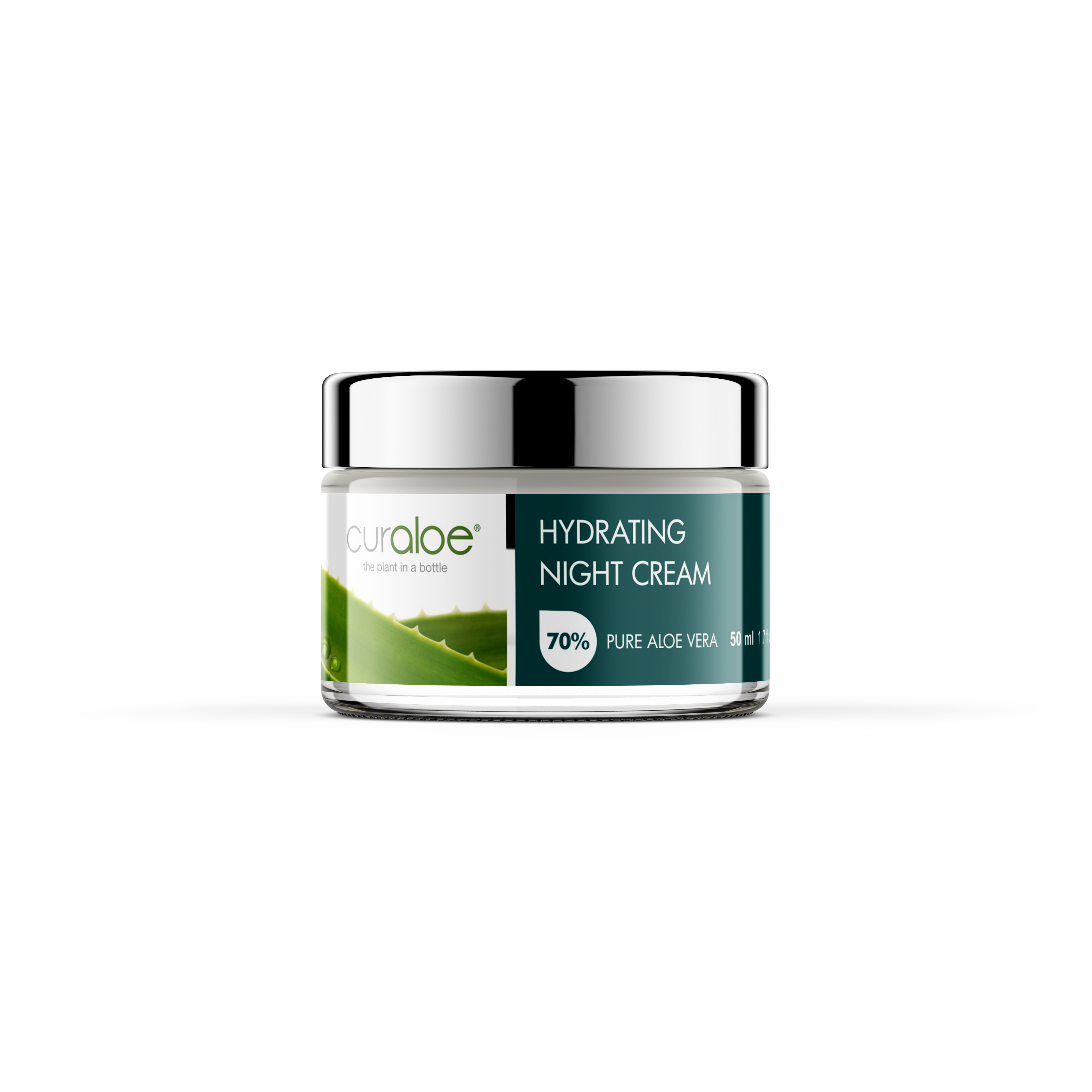Curaloe Night Cream Skin Renewing - 70% Aloe Vera for Deep Hydration