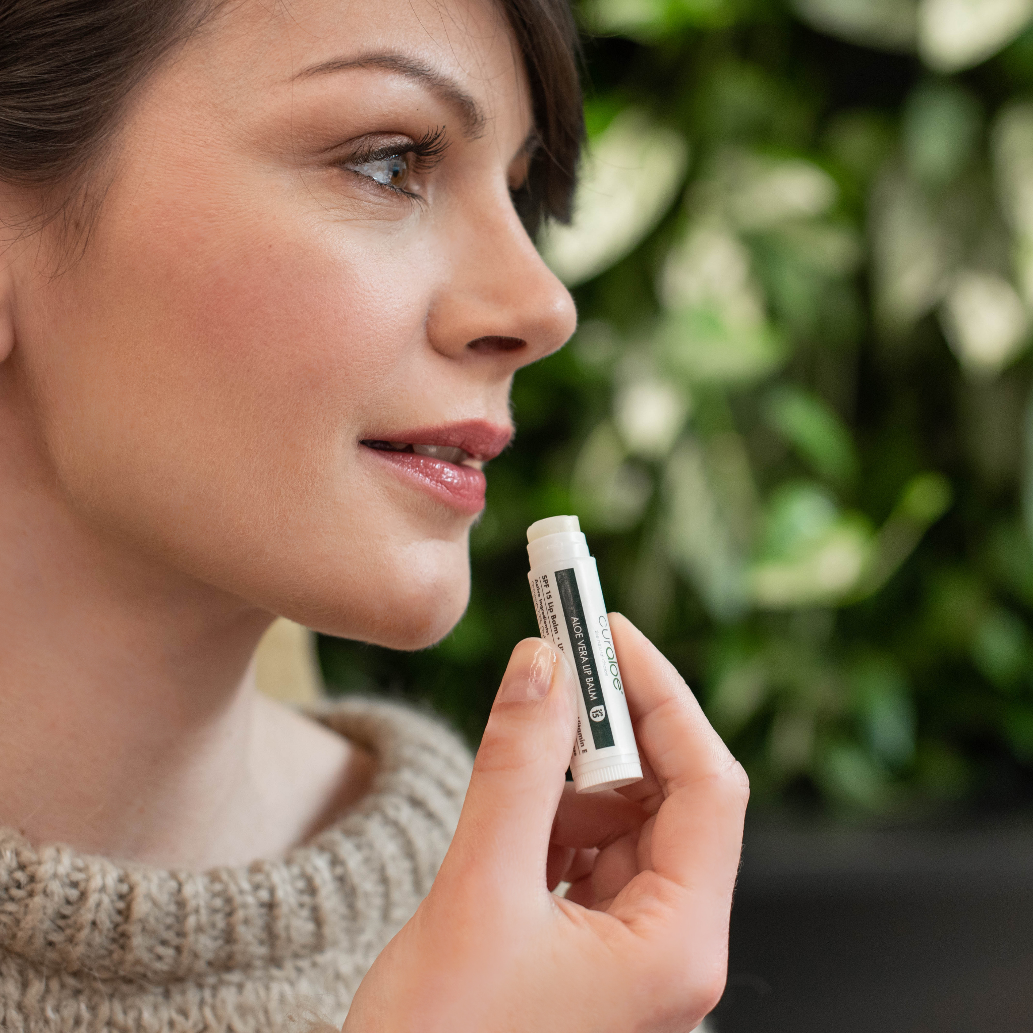 Curaloe Lip Balm - Protects Lips from Sunburn and Premature Aging