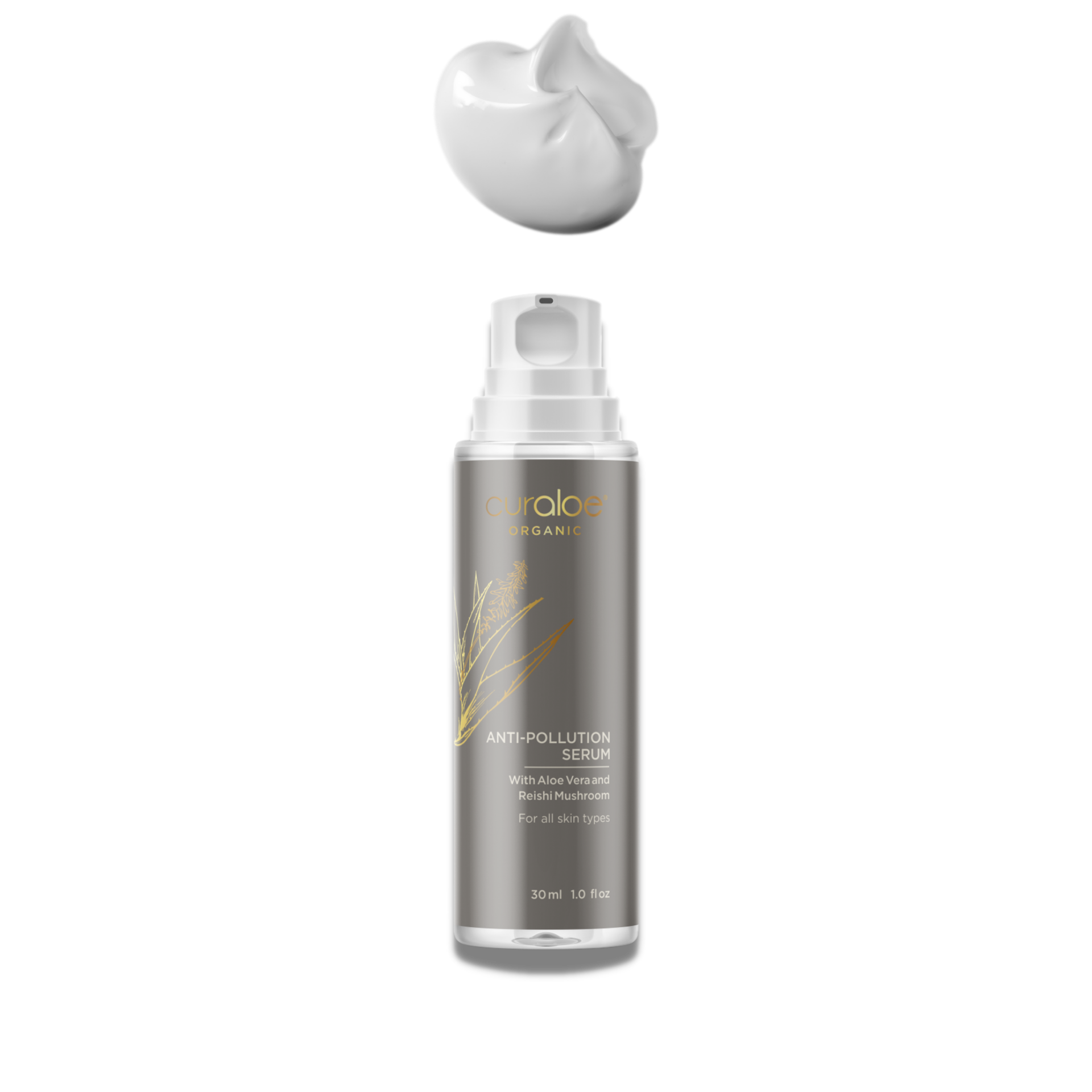 Curaloe Anti-Pollution Serum - 81% Aloe Vera with Reishi Mushroom