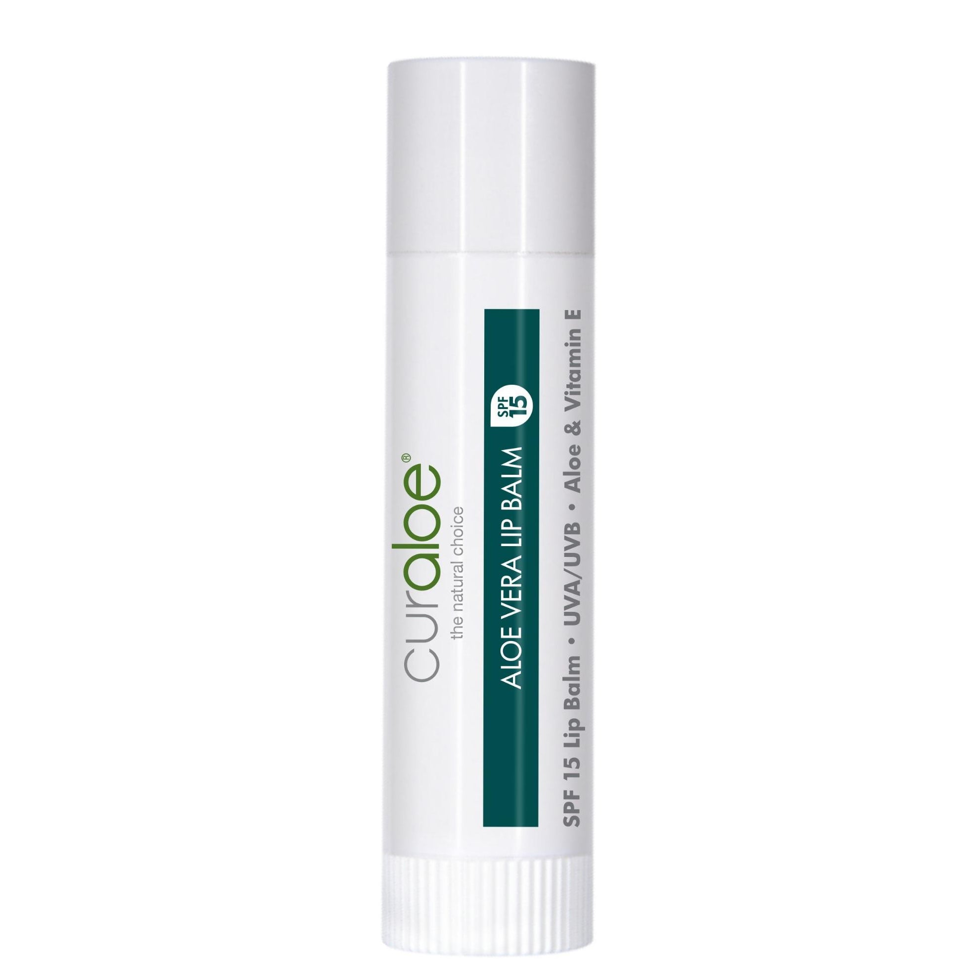 Curaloe Minty Lip Balm SPF15 - Ultra Rich Chapstick for Chapped Lips