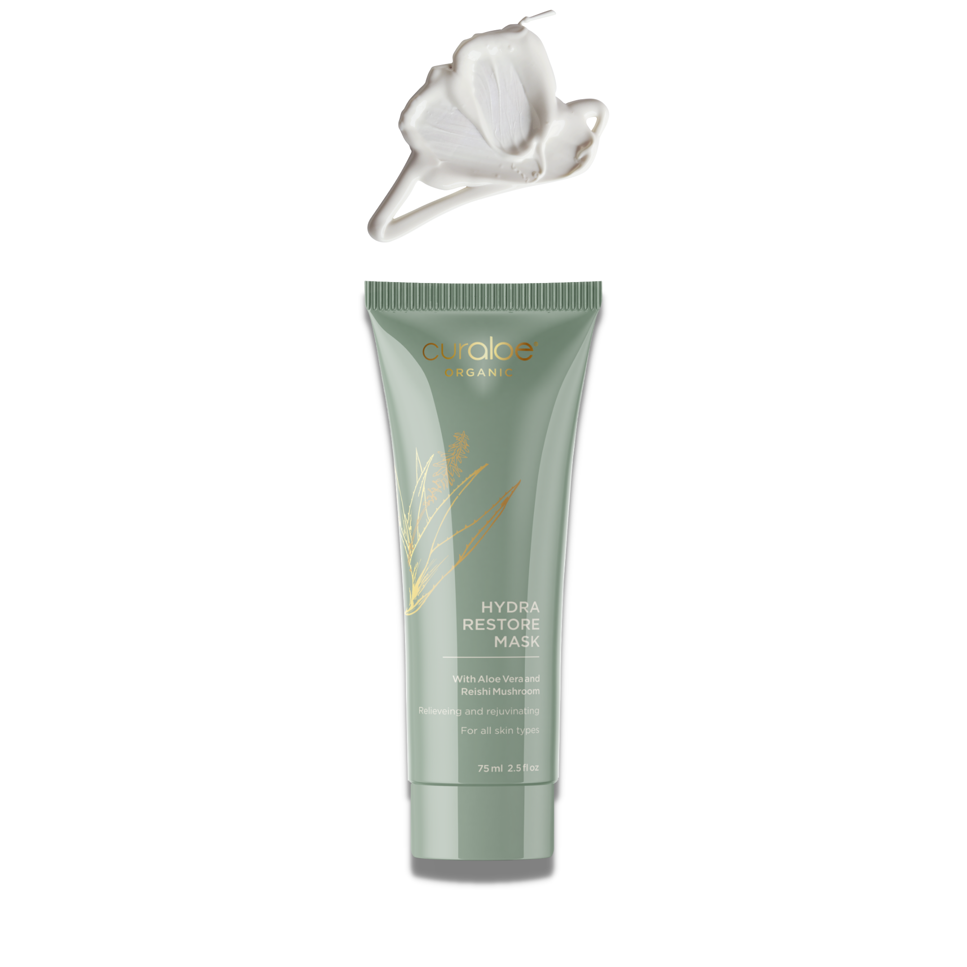 Revitalize Your Skin with Curaloe Organic Hydra Restore Mask– 65% Aloe