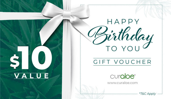 Curaloe Birthday Gift Card - The Perfect Birthday Gift for Skincare Enthusiasts