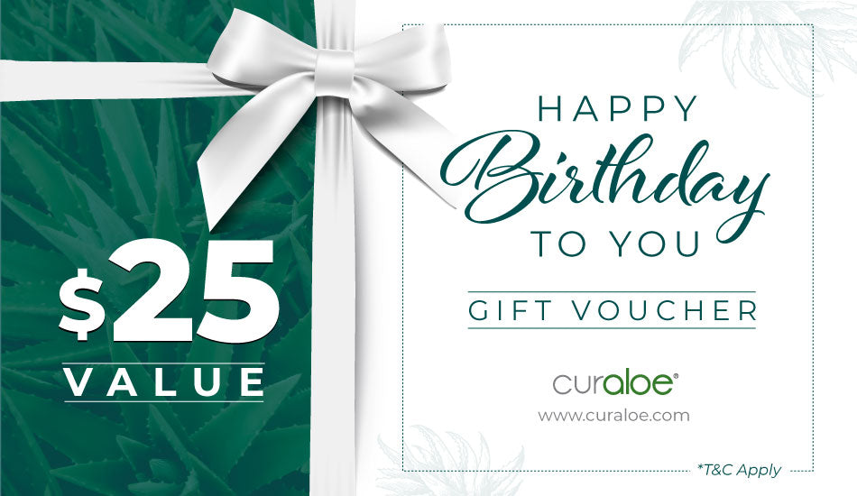 Curaloe Birthday Gift Card - The Perfect Birthday Gift for Skincare Enthusiasts