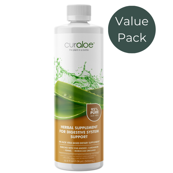Digestive System Support Supplement Value Pack - 95% Aloe Vera