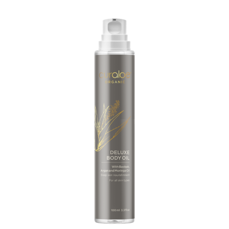 Curaloe Organic Deluxe Body Oil 3.3 fl. Oz. - A Powerful Serum for All Skin Types