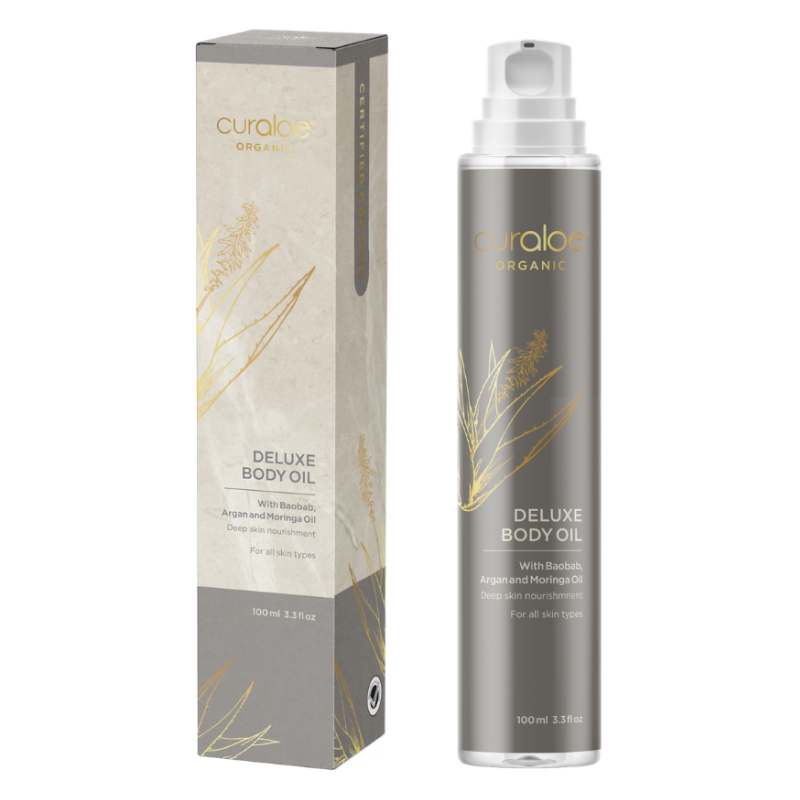 Curaloe Organic Deluxe Body Oil 3.3 fl. Oz. - Proudly Made in South Africa