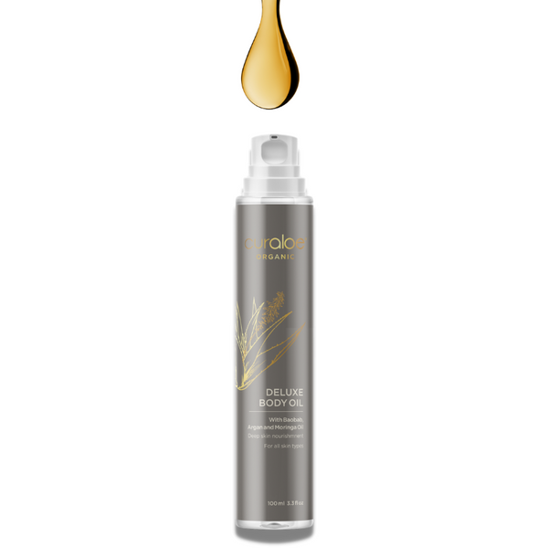 Curaloe Organic Deluxe Body Oil 3.3 fl. Oz. - Baobab & Argan Oil
