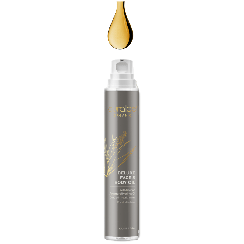 Curaloe Organic Deluxe Body Oil 3.3 fl. Oz. - Baobab & Argan Oil