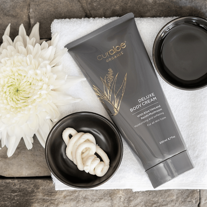 Curaloe Organic Deluxe Body Cream - Hydrate and Nourish with Aloe Vera
