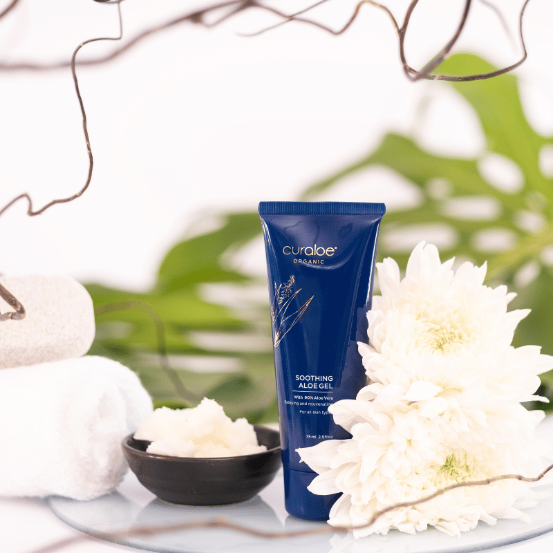 90% Aloe Vera Gel with Lemon Oil - Soothes Bites, Burns, and Dryness