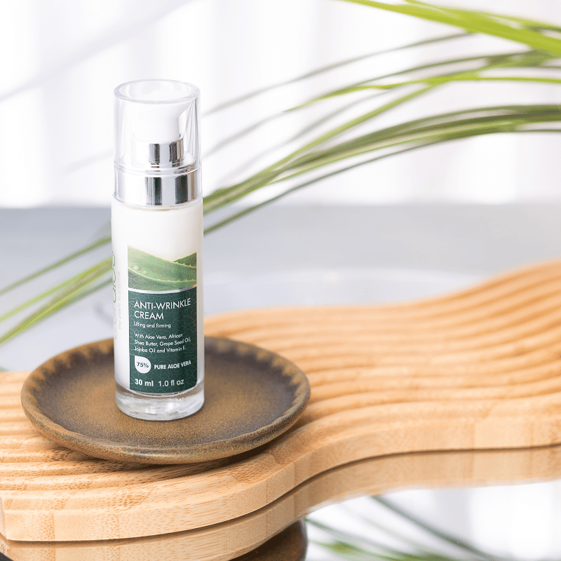 Curaloe’s 75% Aloe Vera cream, packed with natural antioxidants and oils like Jojoba and Grapeseed for radiant, youthful skin