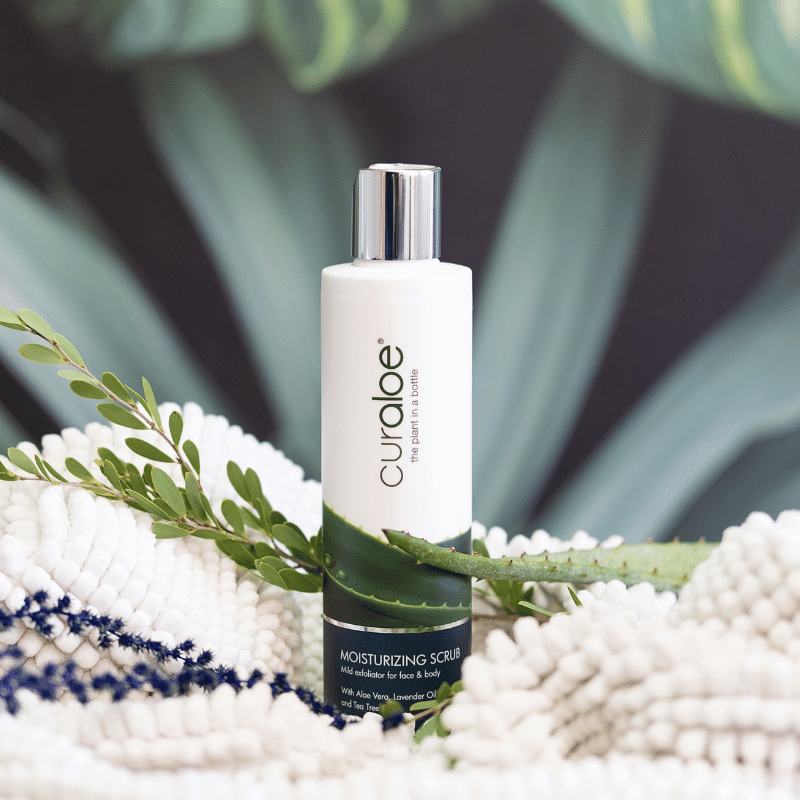 Scrub Exfoliating Moisturizer - 85% Aloe Vera