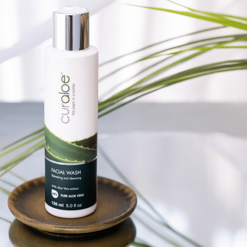 Facial Wash Cleanser - 60% Aloe Vera for Gentle Skin Cleansing
