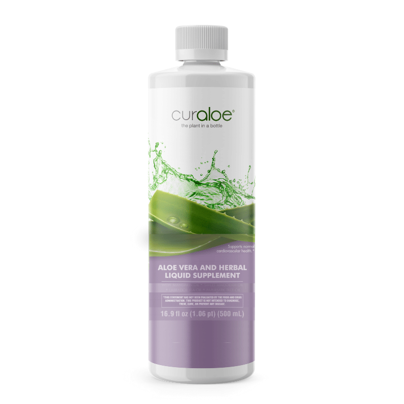 Curaloe Cardiovascular Support Supplement with 95% Aloe Vera Juice for heart health